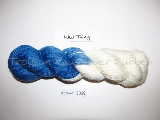 Handgefärbte Sockenwolle (4Sowo) 4-fach 100g