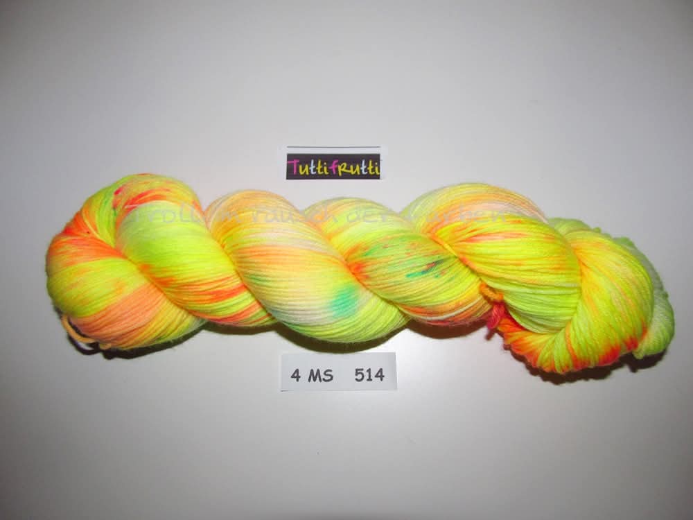 Fine Merino Socks (4FMS), handgefärbte Sockenwolle 4-fach 100g