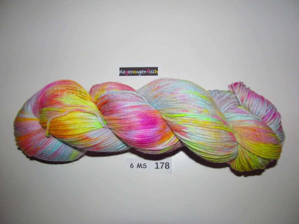 Fine Merino Socks (6FMS), handgefärbte Sockenwolle 6-fach 150g