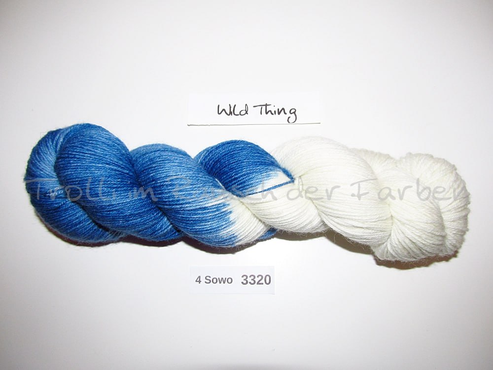 Handgefärbte Sockenwolle (4Sowo) 4-fach 100g (4Sowo3320)