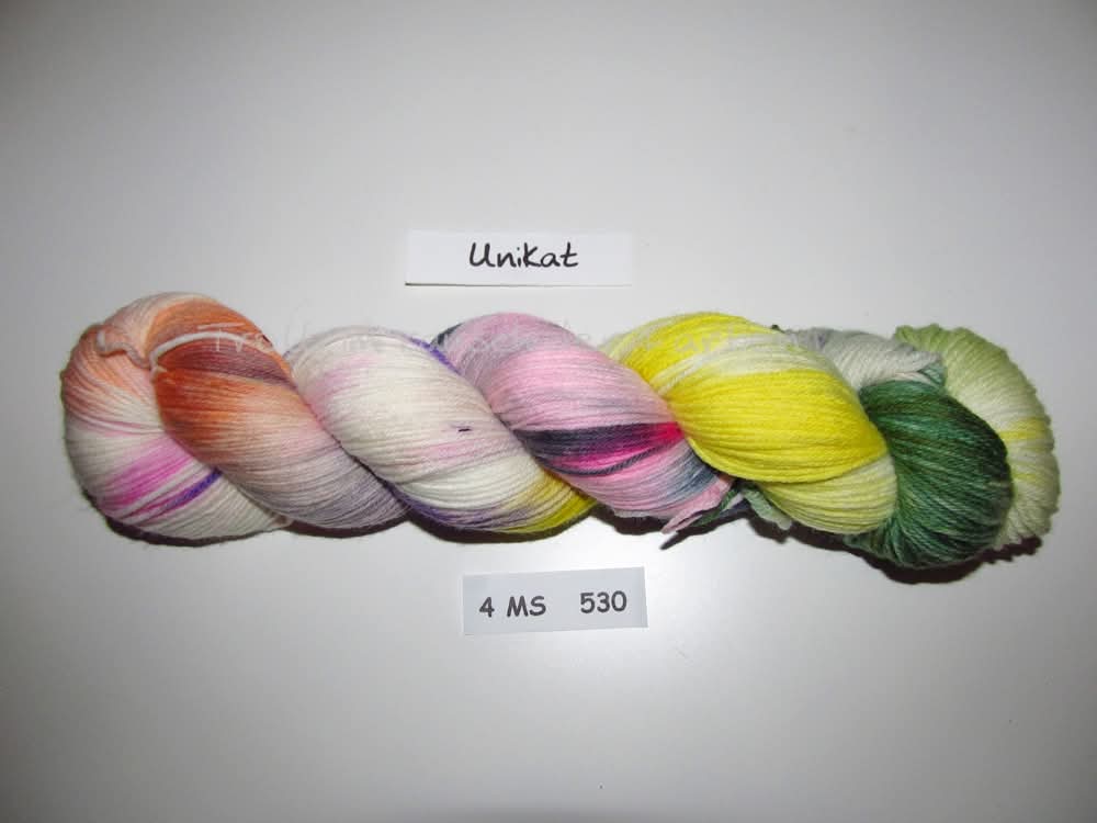 Fine Merino Socks (4FMS), handgefärbte Sockenwolle 4-fach 100g