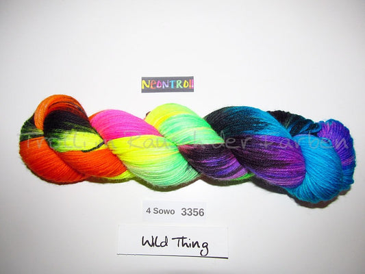 Handgefärbte Sockenwolle (4Sowo) 4-fach 100g