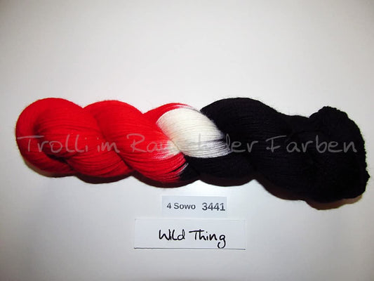 Handgefärbte Sockenwolle (4Sowo) 4-fach 100g (4Sowo3441)
