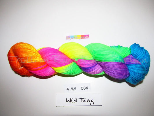 Fine Merino Socks (4FMS), handgefärbte Sockenwolle 4-fach 100g