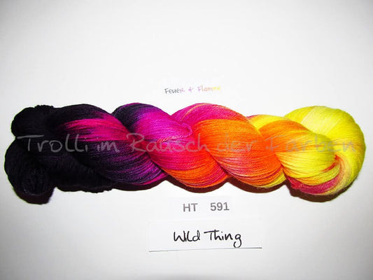 High Twist (4HT), handgefärbte Sockenwolle 4-fach 100g (HT591)