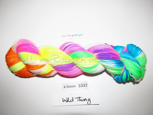 Handgefärbte Sockenwolle (4Sowo) 4-fach 100g