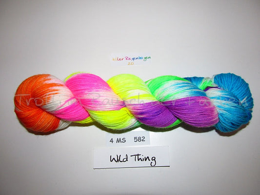 Fine Merino Socks (4FMS), handgefärbte Sockenwolle 4-fach 100g