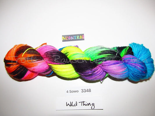 Handgefärbte Sockenwolle (4Sowo) 4-fach 100g