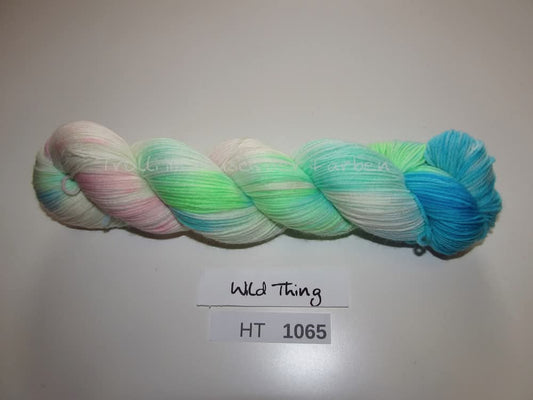 High Twist (4HT), handgefärbte Sockenwolle 4-fach 100g (HT1065) "Unikat"