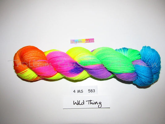 Fine Merino Socks (4FMS), handgefärbte Sockenwolle 4-fach 100g