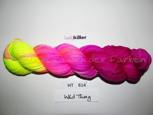 High Twist (4HT), handgefärbte Sockenwolle 4-fach 100g (HT614)