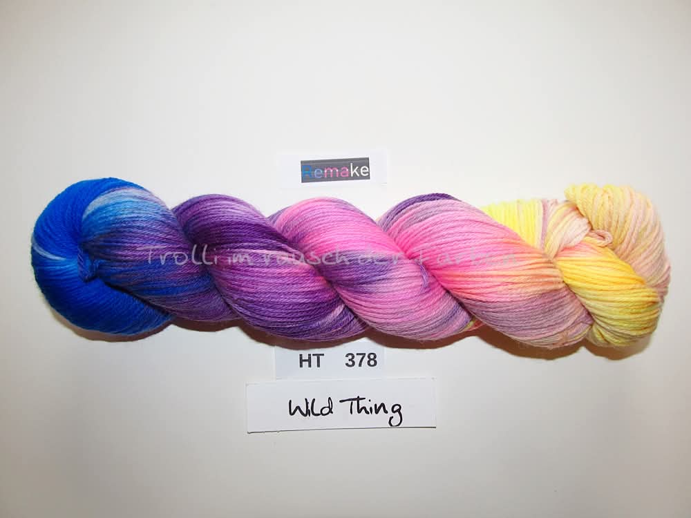 High Twist (4HT), handgefärbte Sockenwolle 4-fach 100g (HT378) "Remake"