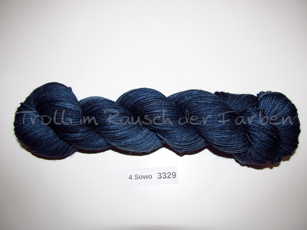 Handgefärbte Sockenwolle (4Sowo) 4-fach 100g (4Sowo3329)