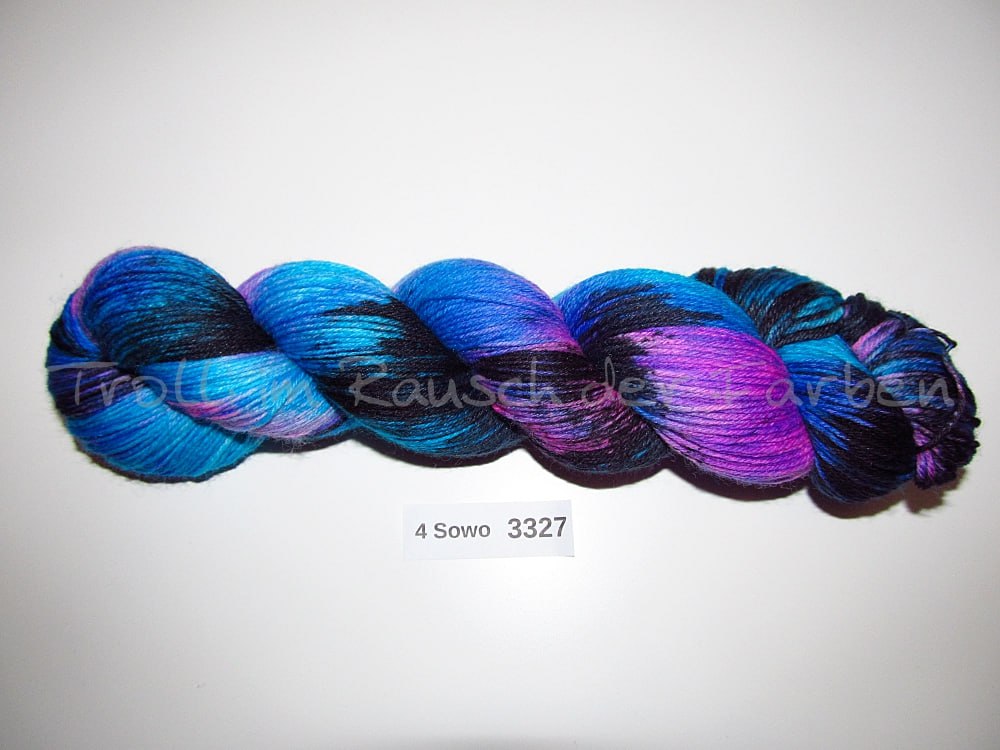 Handgefärbte Sockenwolle (4Sowo) 4-fach 100g (4Sowo3327)