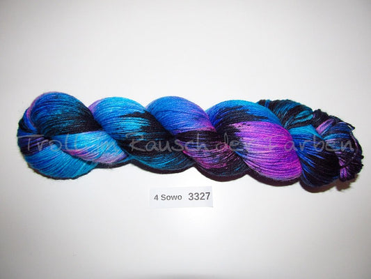 Handgefärbte Sockenwolle (4Sowo) 4-fach 100g