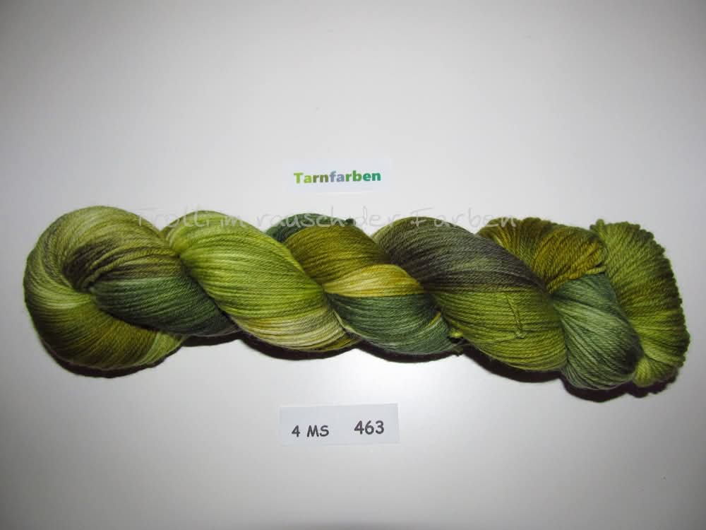 z Fine Merino Socks (4FMS), handgefärbte Sockenwolle 4-fach 100g (4MS463) "Tarnfarben"